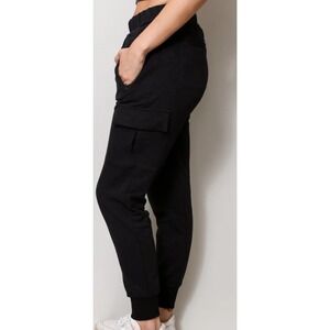 NWT Women's Thumb United SZ X-Large Black Cotton Cargo Joggers